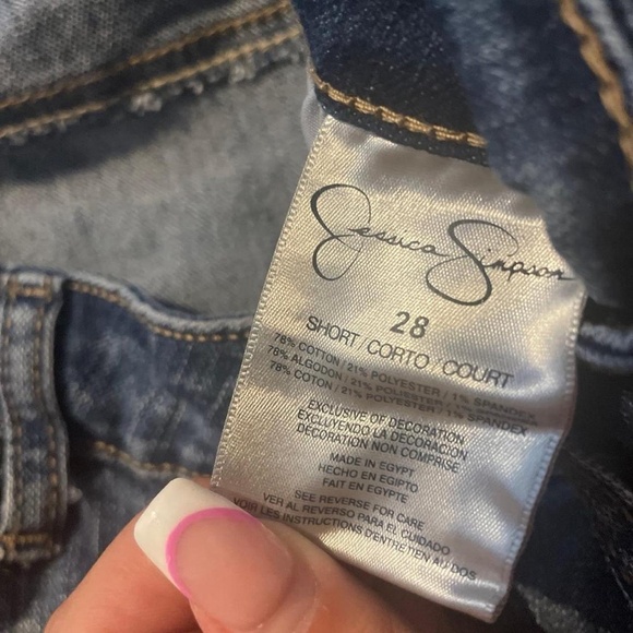 Jessica Simpson Rockin’ Curvy Boot 28 Short Skinny Low Rise Jeans Vintage - Picture 4 of 8